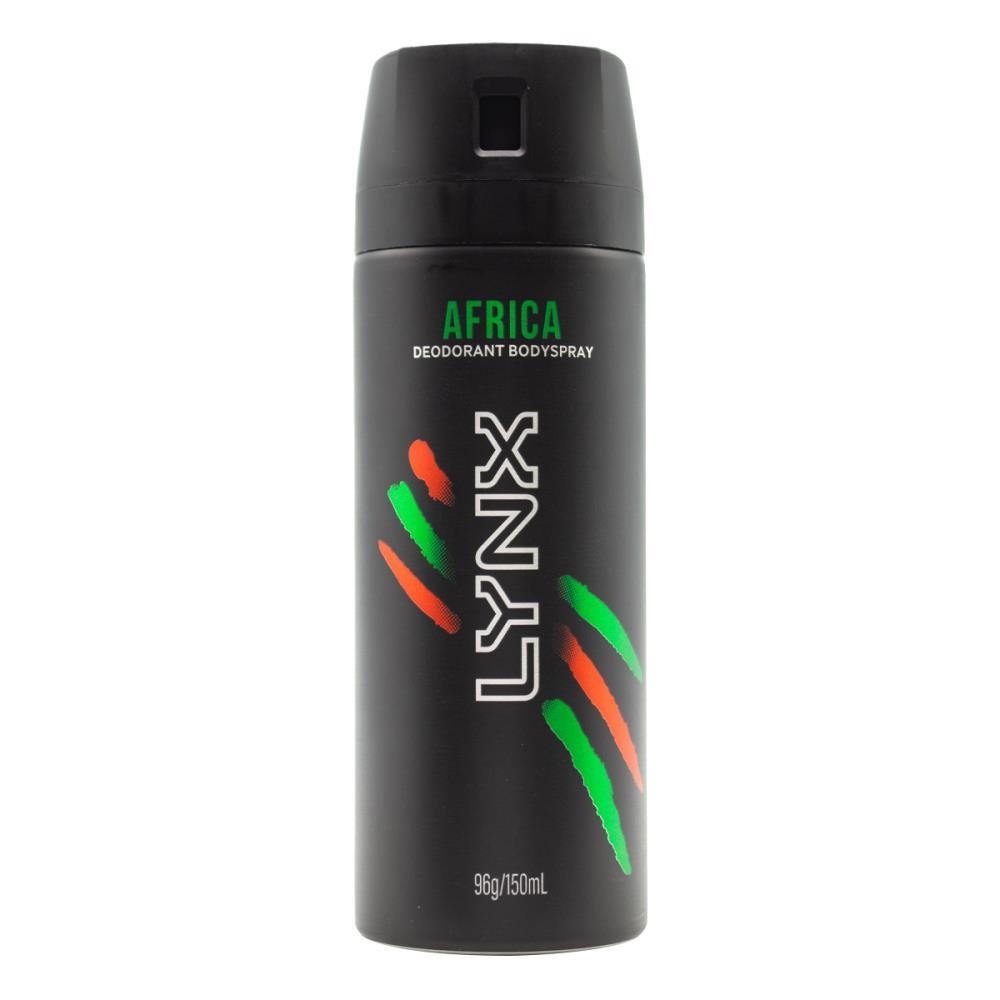 Lynx Deodorant Body Spray Africa 96g / 150ml (6 Pack)