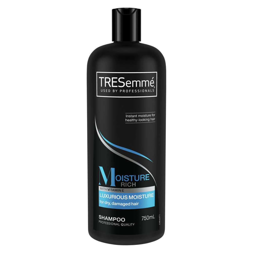 Tresemme Shampoo Moisture Rich Luxurious Moisture For Dry Damaged Hair 750ml (4 Pack)