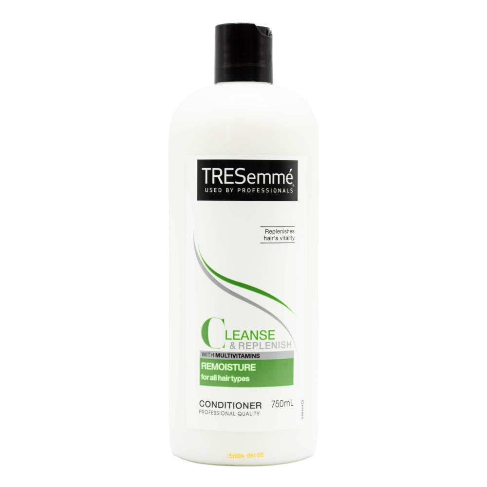 Tresemme Conditioner Cleanse And Replenish Remoisture For All Hair Types With Multi Vitamins 750ml (4 Pack)