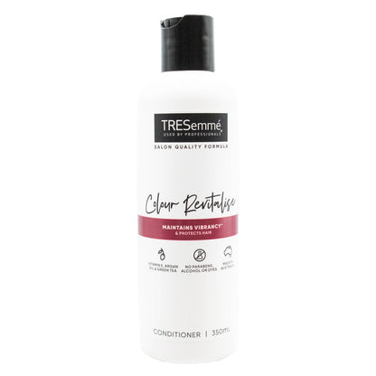 TRESEMME 350mL CONDITIONER COLOUR REVITALISE VITAMON E ARGAN OIL AND GREEN TEA (3x Pack)