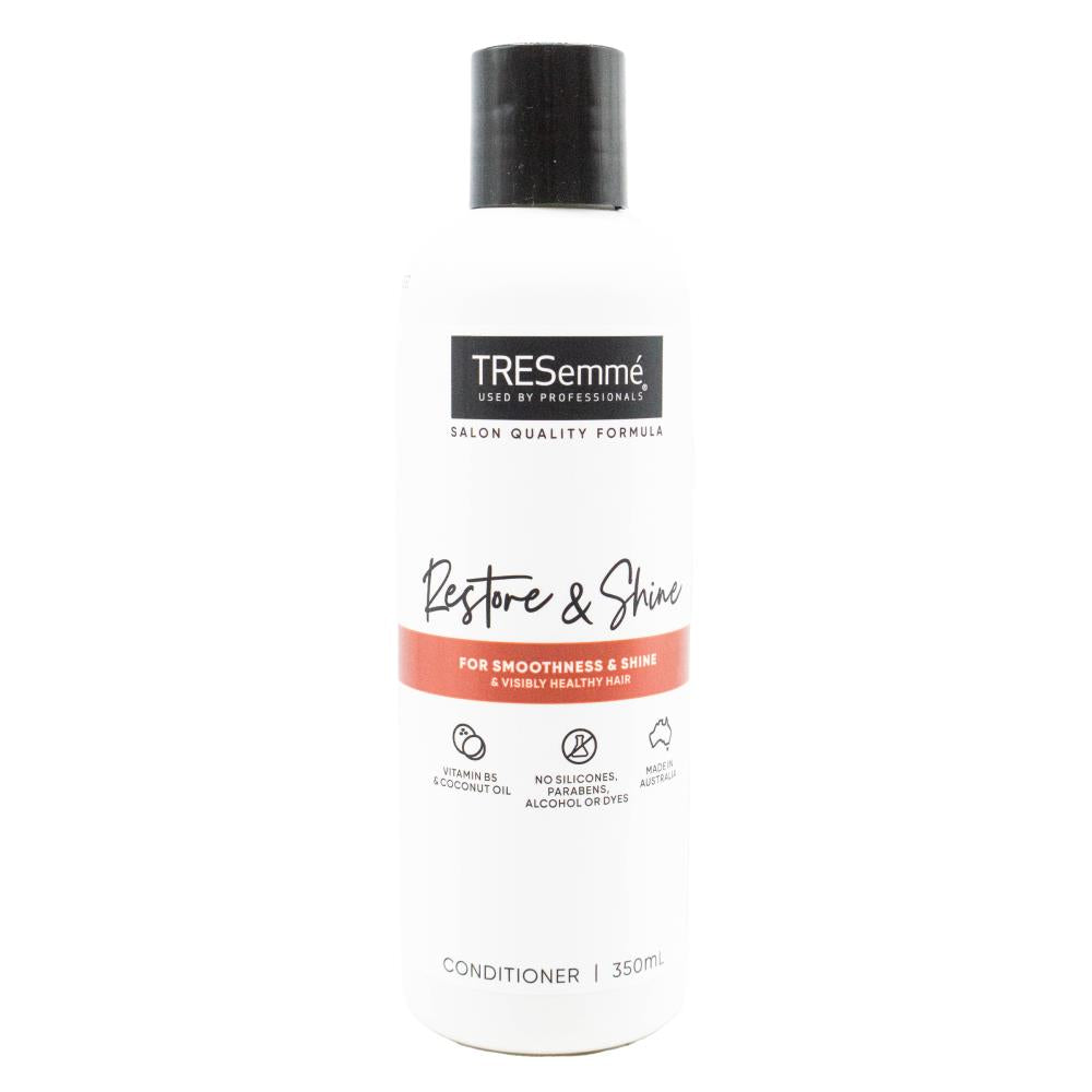 TRESEMME 350mL CONDITIONER RESTORE AND SHINE VITAMIN B5 AND COCONUT OIL (3x Pack)