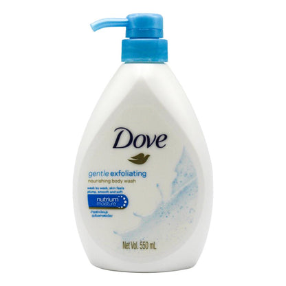 DOVE NOURISHING BODY WASH GENTLE EXFOLIATING 550ml (12 x Pack)