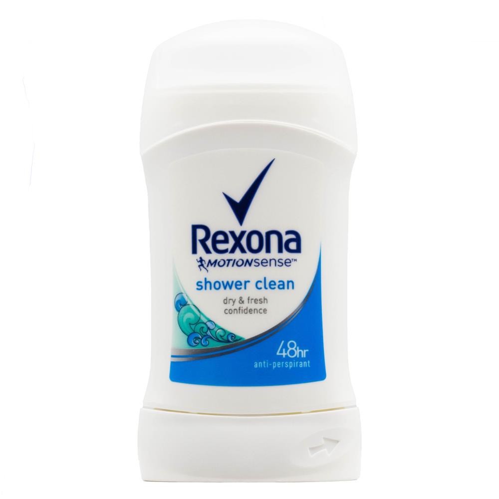 REXONA 40g ANTIPERSPIRANT MOTION SENSE 48HR SHOWER CLEAN (12x Pack)