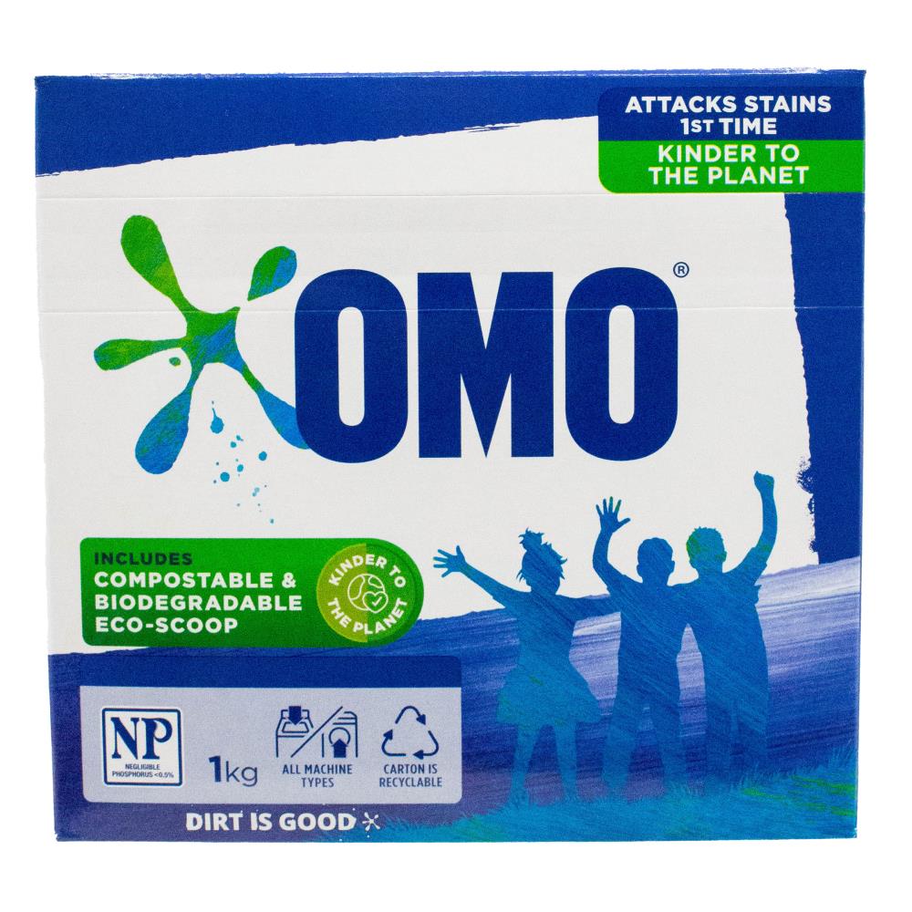 OMO 1kG LAUNDRY POWDER ALL MACHINE TYPES (6x Pack)