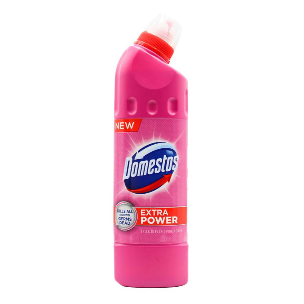 Domestos 500ml Thick Bleach Extra Power Pink Power (24x Pack)