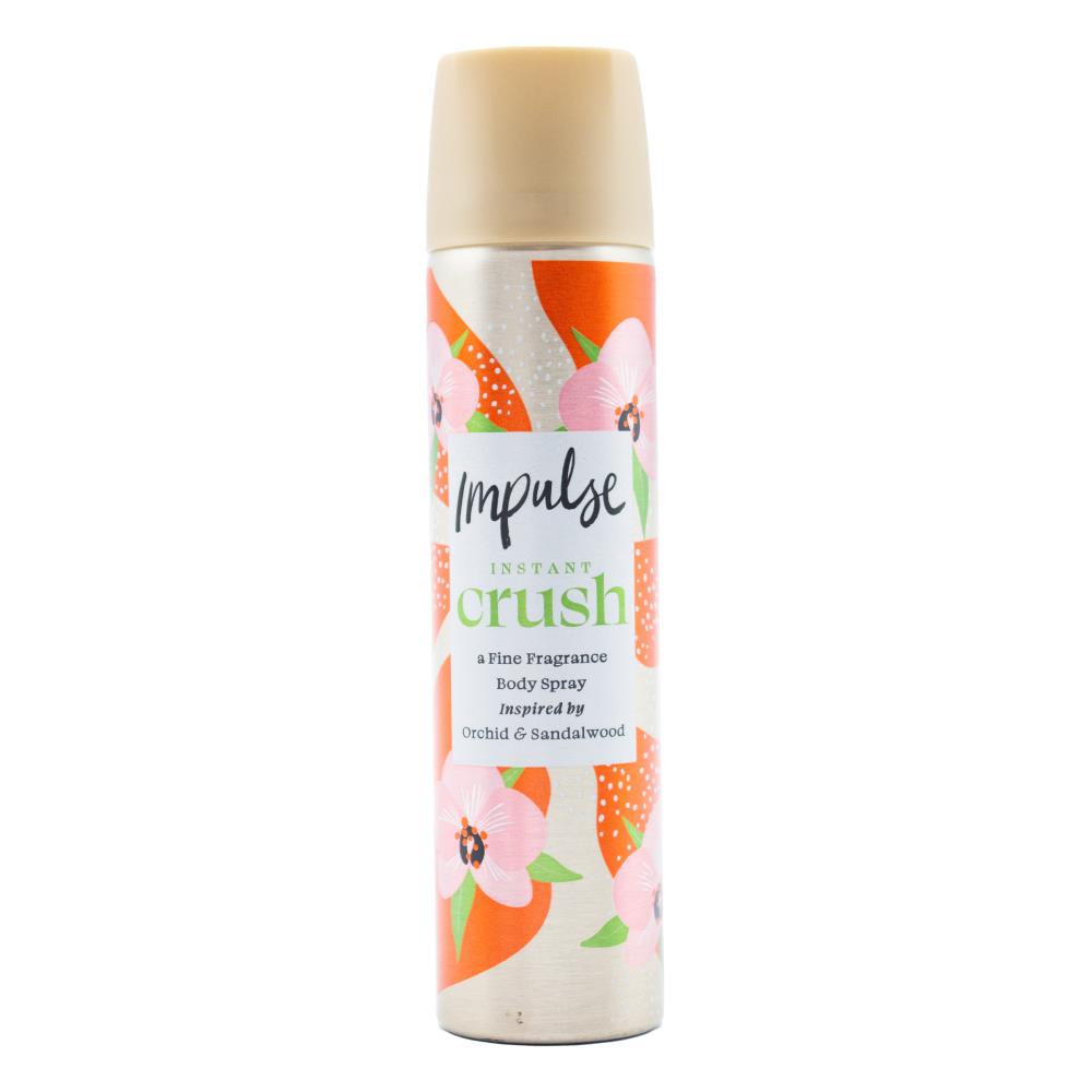 Impulse Body Fragrance Instant Crush 50g / 75ml (6 Pack)