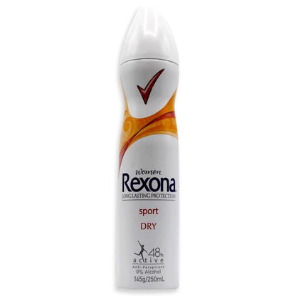 Rexona Antipersprant Women 48h Active Sport 145g / 250ml (6 Pack) Dry