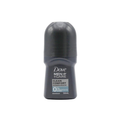 DOVE 50ml MEN ROLL ON DEODORANT CLEAN COMFORT (6 x Pack)