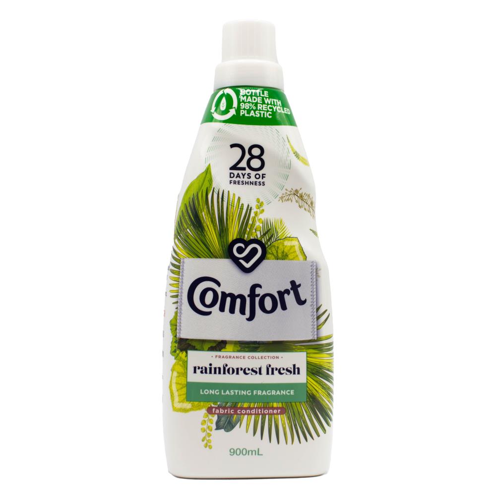 COMFORT 900mL FABRIC CONDITIONER RAINFOREST FRESH (6x Pack)