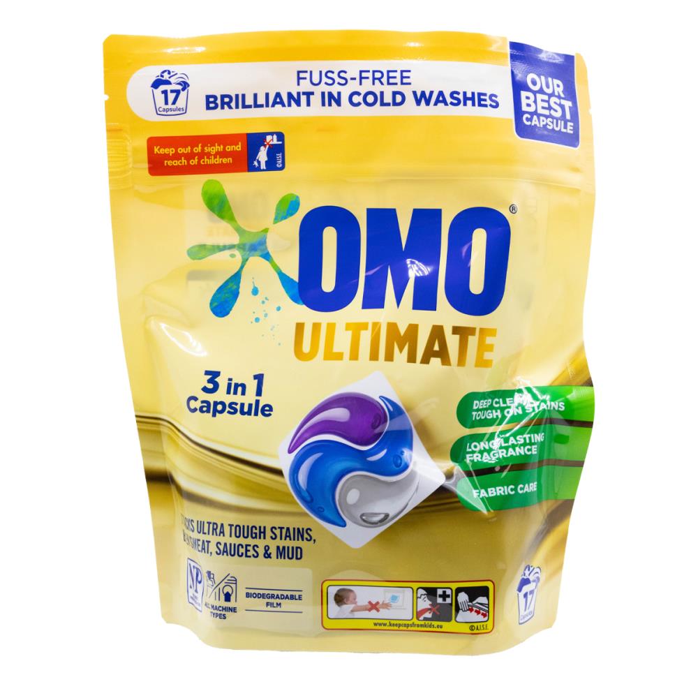 Omo PK17 Capsules 3 In 1 Ultimate All Machine Types (3 Pack)