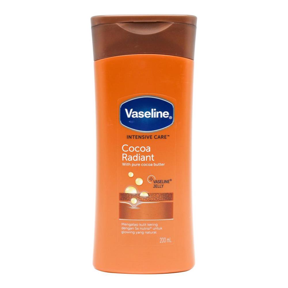 Vaseline Intensive Care Cream Cocoa Radiant 200ml (6 Pack)