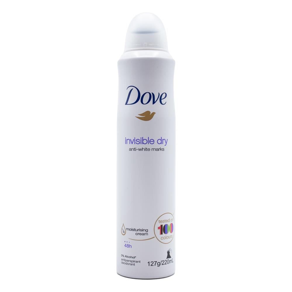 Dove Deodorant Invisible Dry Anti-white Marks 127g / 220ml (6 Pack)