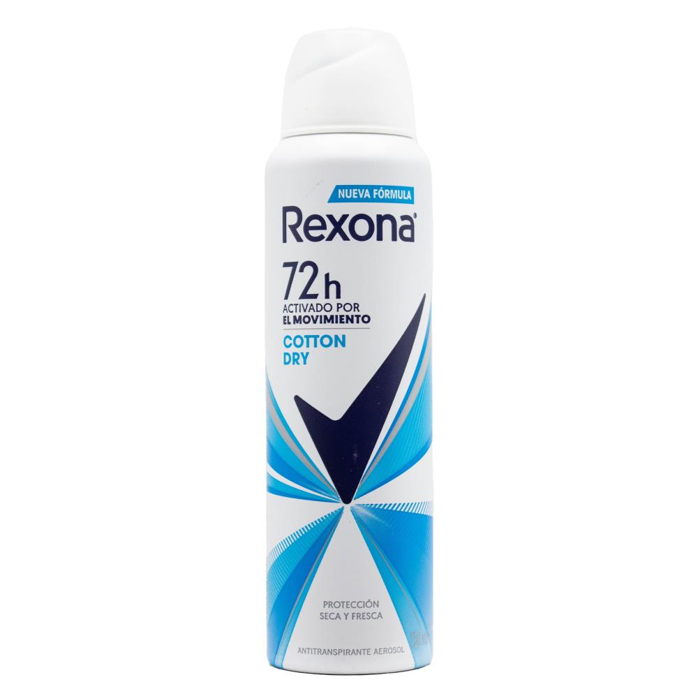 REXONA 150mL / 89g ANTIPERSPIRANT 72H COTTON DRY (12x Pack)