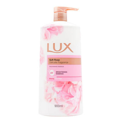 Lux Body Wash Glowing Soft Rose 900ml (6 Pack)