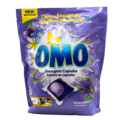 Omo Pk42 Detergent Capsules Lavender And Eucalyptus (4x Pack)