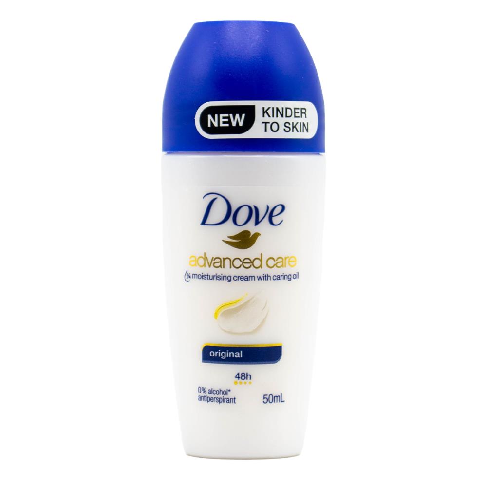 Dove Roll On Deodorant Advanced Care 48h Original 50ml (6 Pack)