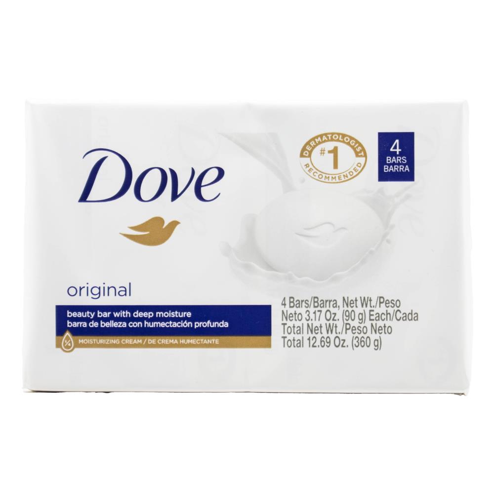 Dove 90g Beauty Bar With Deep Moisture Original 12 x 4Pk (48 Pack)