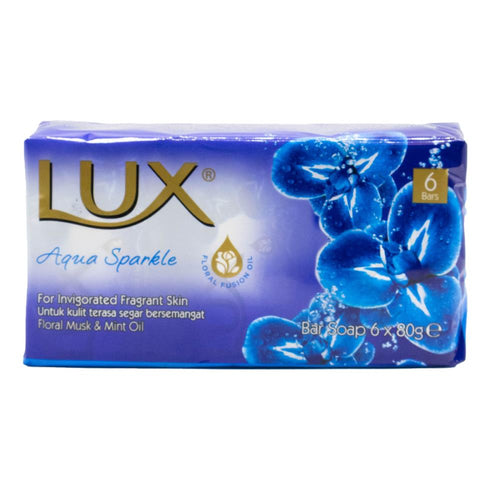Lux Bar Soap Aqua Sparkles 80g PK6 (12 Pack)