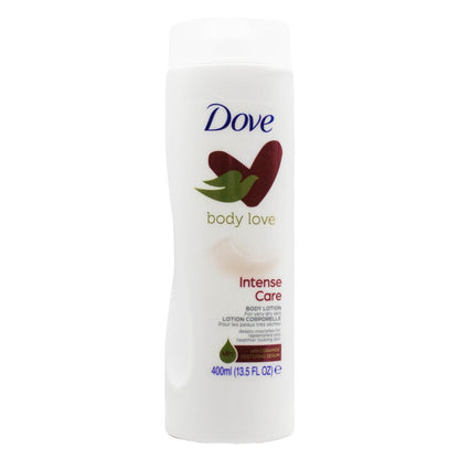 DOVE 400mL BODY LOTION BODY LOVE INTENSE CARE FOR VERY DRY SKIN (6x Pack)