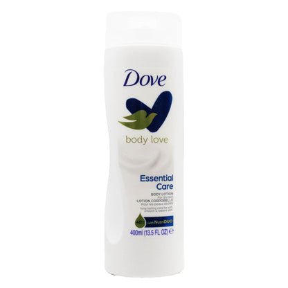 DOVE 400mL BODY LOTION BODY LOVE ESSENTIAL CARE FOR DRY SKIN (6x Pack)