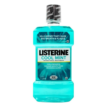 LISTERINE 1L ANTIBACTERIAL MOUTHWASH COOL MINT (4x Pack)