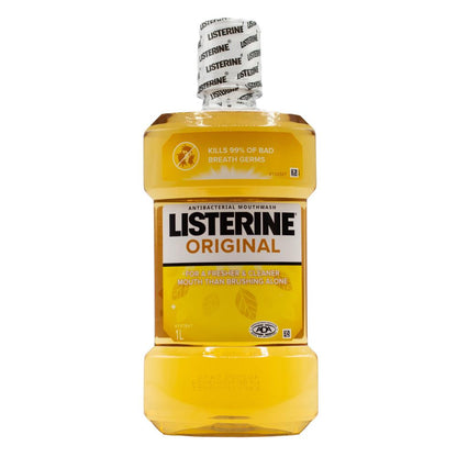 LISTERINE 1L ANTIBACTERIAL MOUTHWASH ORIGINAL (4x Pack)