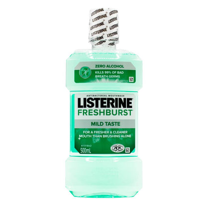 LISTERINE 500mL MOUTHWASH FRESHBURST MILD TASTE (4x Pack)