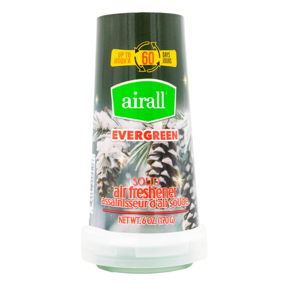 AIRALL 170g SOLID AIR FRESHENER EVERGREEN (12x Pack)