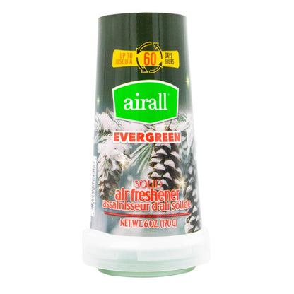 AIRALL 170g SOLID AIR FRESHENER EVERGREEN (12x Pack)