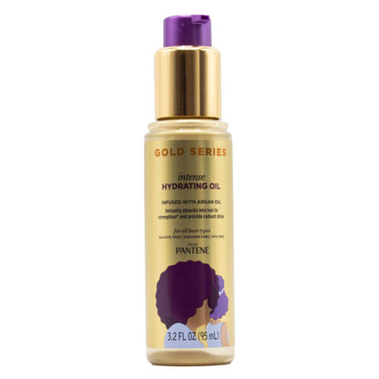 PANTENE 95mL GOLD SERIES INTENSE HYDRATING OIL INFUSED WITH ARGAN OIL (3x Pack)