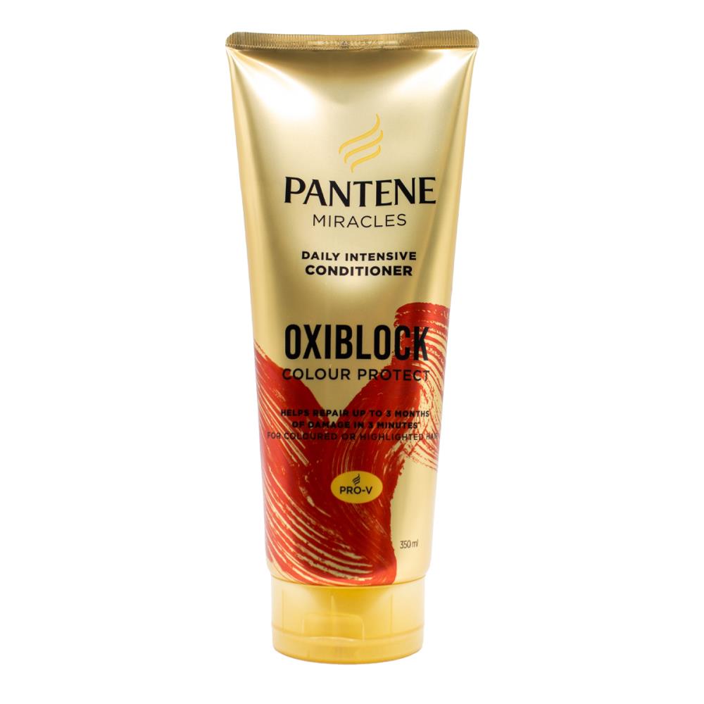 Pantene 350ml Conditioner Pro V Miracles Daily Intensive Oxiblock Colour Protect (3x Pack)