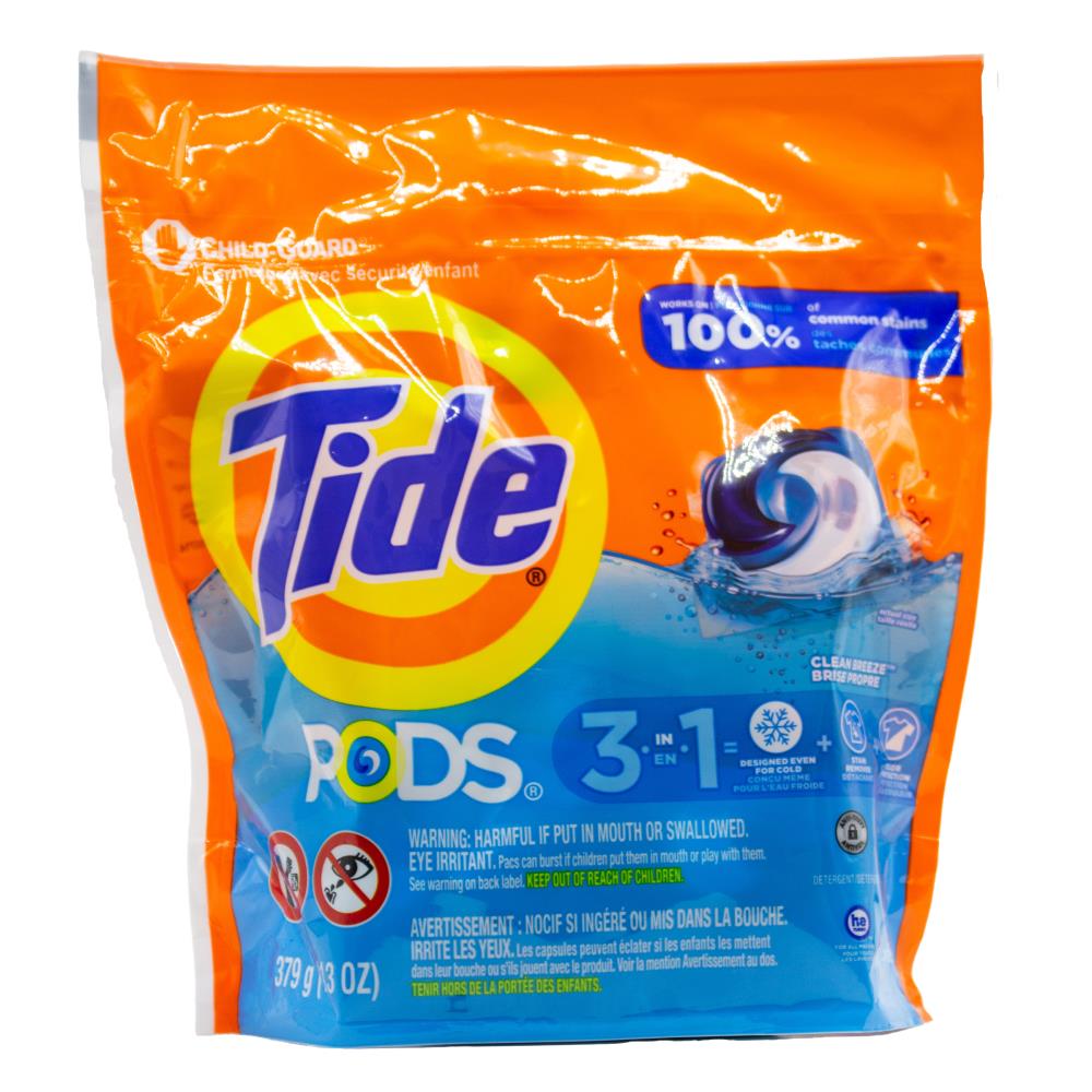 96 pc Tide Pk16 Laundry Pods 3 In 1 Clean Breeze (6x Pack)