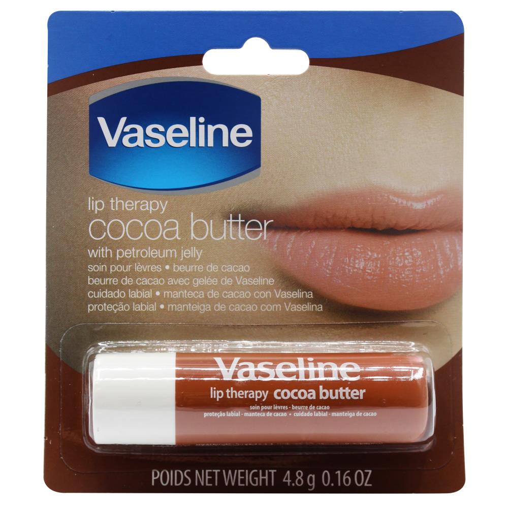 Vaseline 4.8g Lip Therapy Cocoa Butter With Petroleum Jelly (24x Pack)