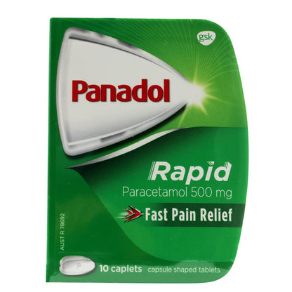 PANADOL PK10 CAPLETS RAPID PARACETAMOL 500mg (12x Pack)