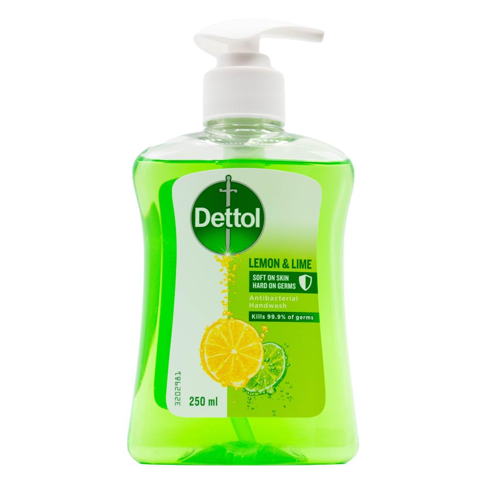 Dettol Soft On Skin Liquid Hand Wash Lemon & Lime 250ml (6 Pack)