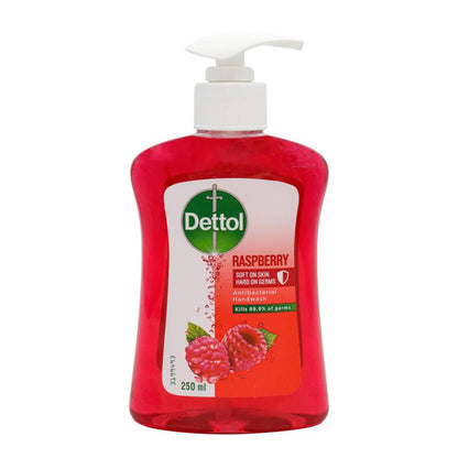 Dettol Soft On Skin Liquid Hand Wash Raspberry 250ml (6 Pack)