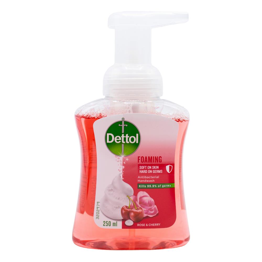 Dettol Soft On Skin Foam Hand Wash Rose & Cherry In Bloom 250ml (6 Pack)