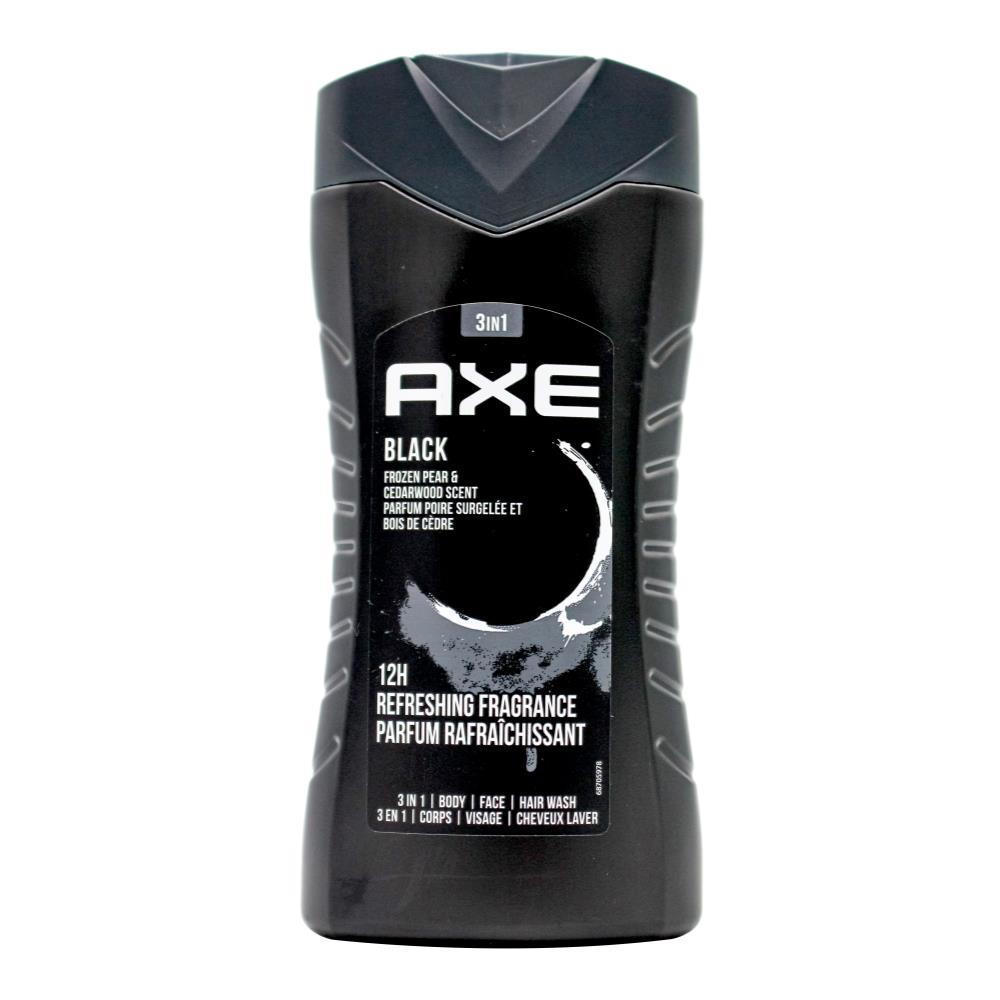 Axe 3in1 Body + Face + Hair Wash Black 250ml (6x Pack)