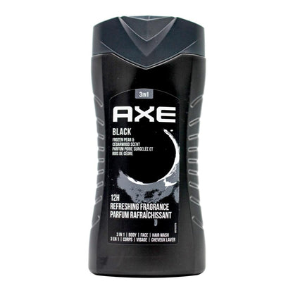 Axe 3in1 Body + Face + Hair Wash Black 250ml (6x Pack)