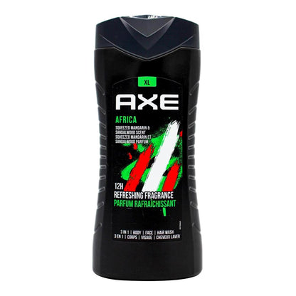 Axe 400ml 3 In 1 Body + Face + Hair Wash Africa (6x Pack)