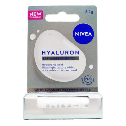 NIVEA 5.2g LIP MOISTURE PLUS HYALURON (12x Pack)