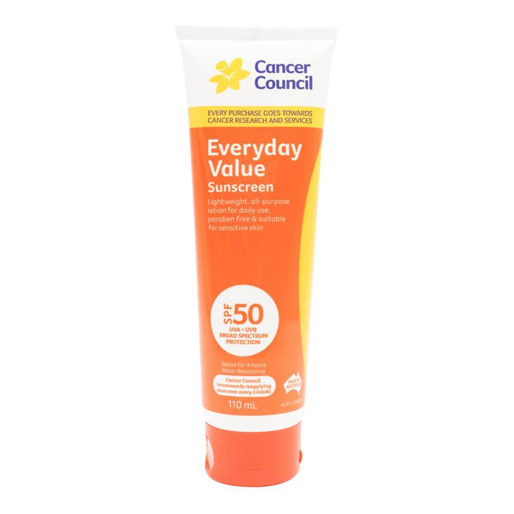 Cancer Council Sunscreen Everyday Value Spf 50 110ml (5 Pack)
