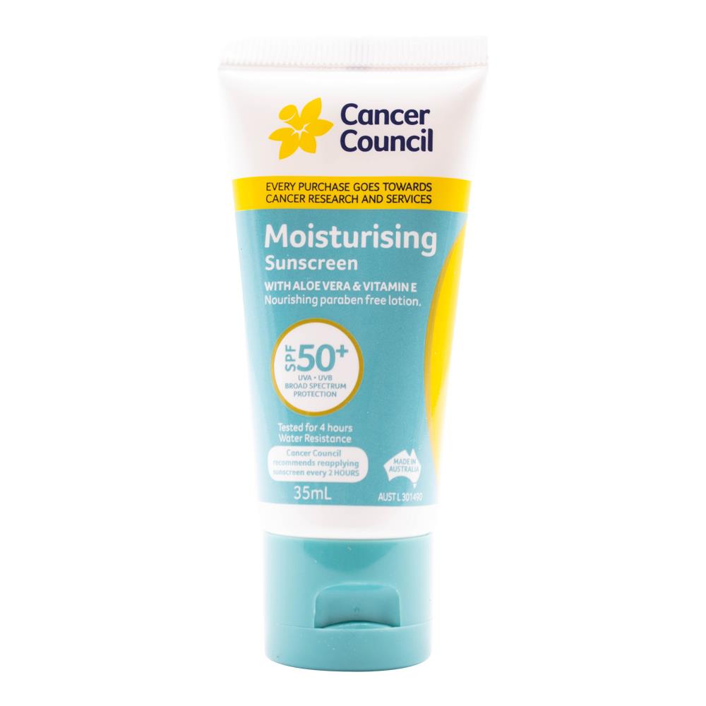 Cancer Council Moisturising Sunscreen Spf 50+ 35ml (7 Pack)