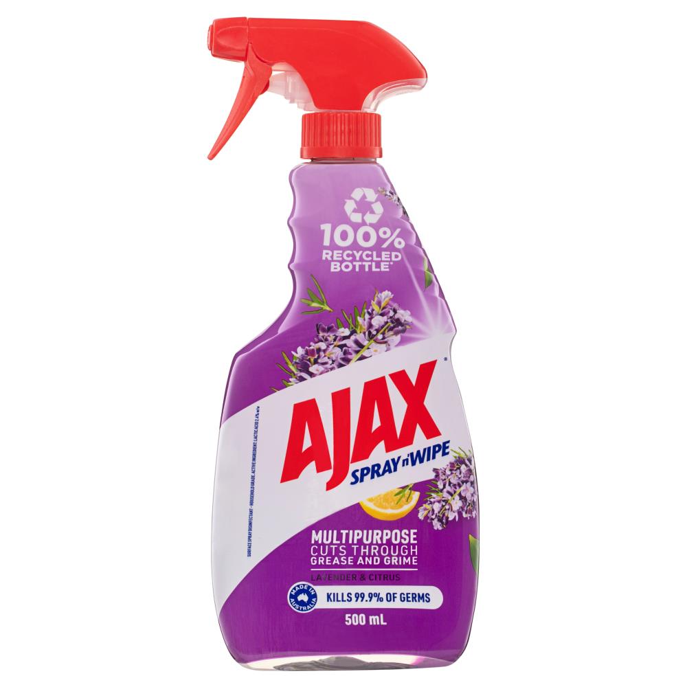 Ajax Spray N Wipe Lavender & Citrus 500mL (10 Pack)
