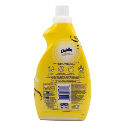 Cuddly Fabric Conditioner 900mL Concentrated Aroma Collection White Lily & French Vanilla (8 pack)